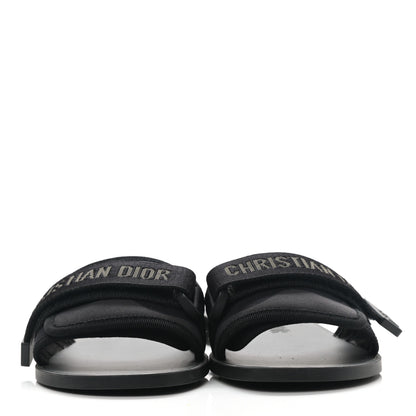 Christian Dior Technical Stretch Fabric Camouflage Dio(r)evolution Slide Sandals 37 Black Military 2 of 8
