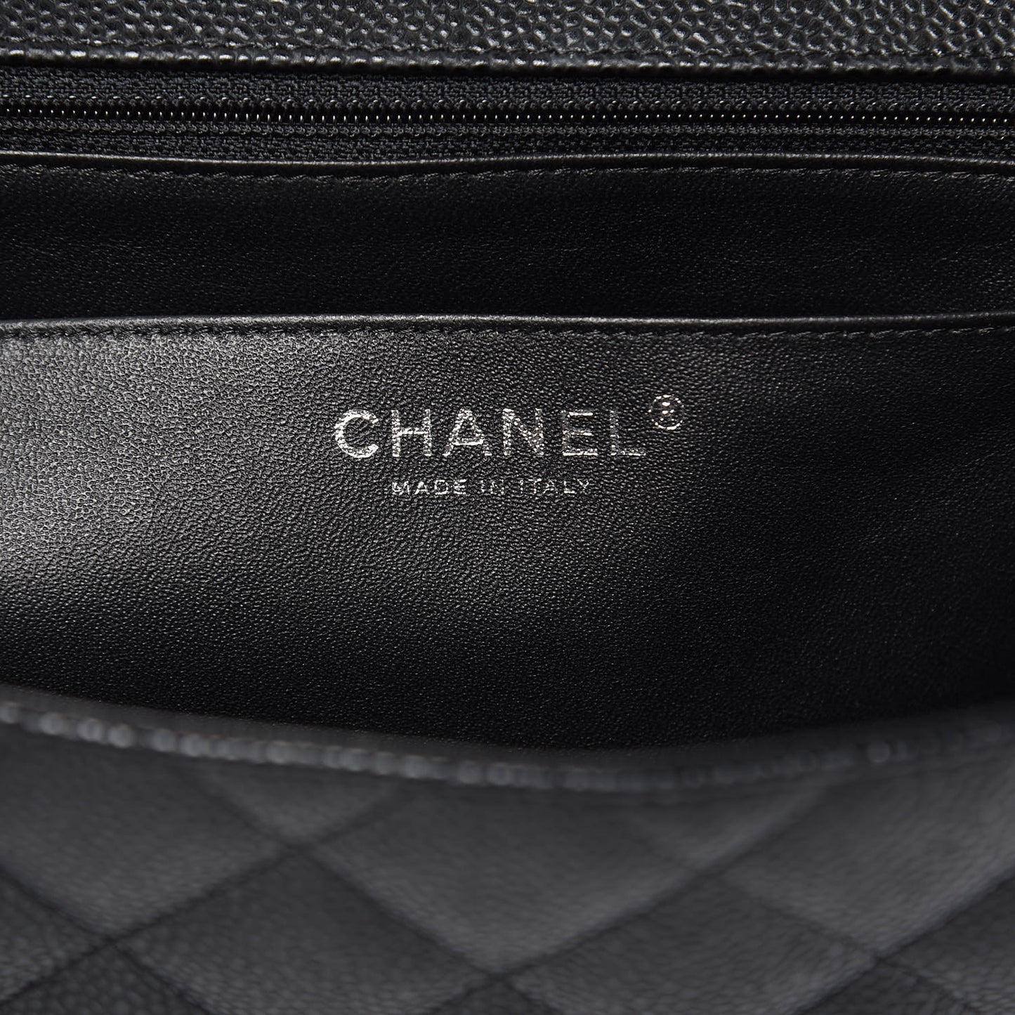 Caviar Quilted Maxi Single Flap Black