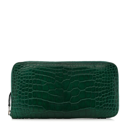 Hermes Shiny Alligator Azap Wallet Vert Emeraude 1 of 7