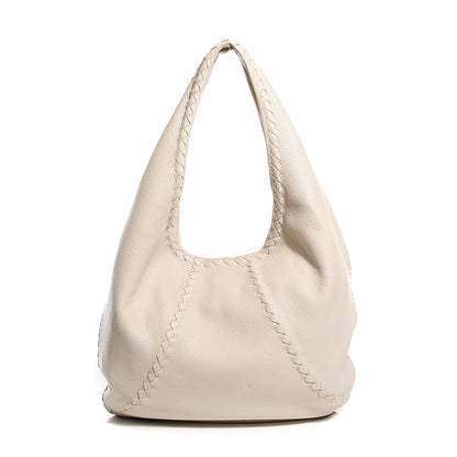 Bottega Veneta Cervo Deerskin Large Hobo Bianco White 1 of 6
