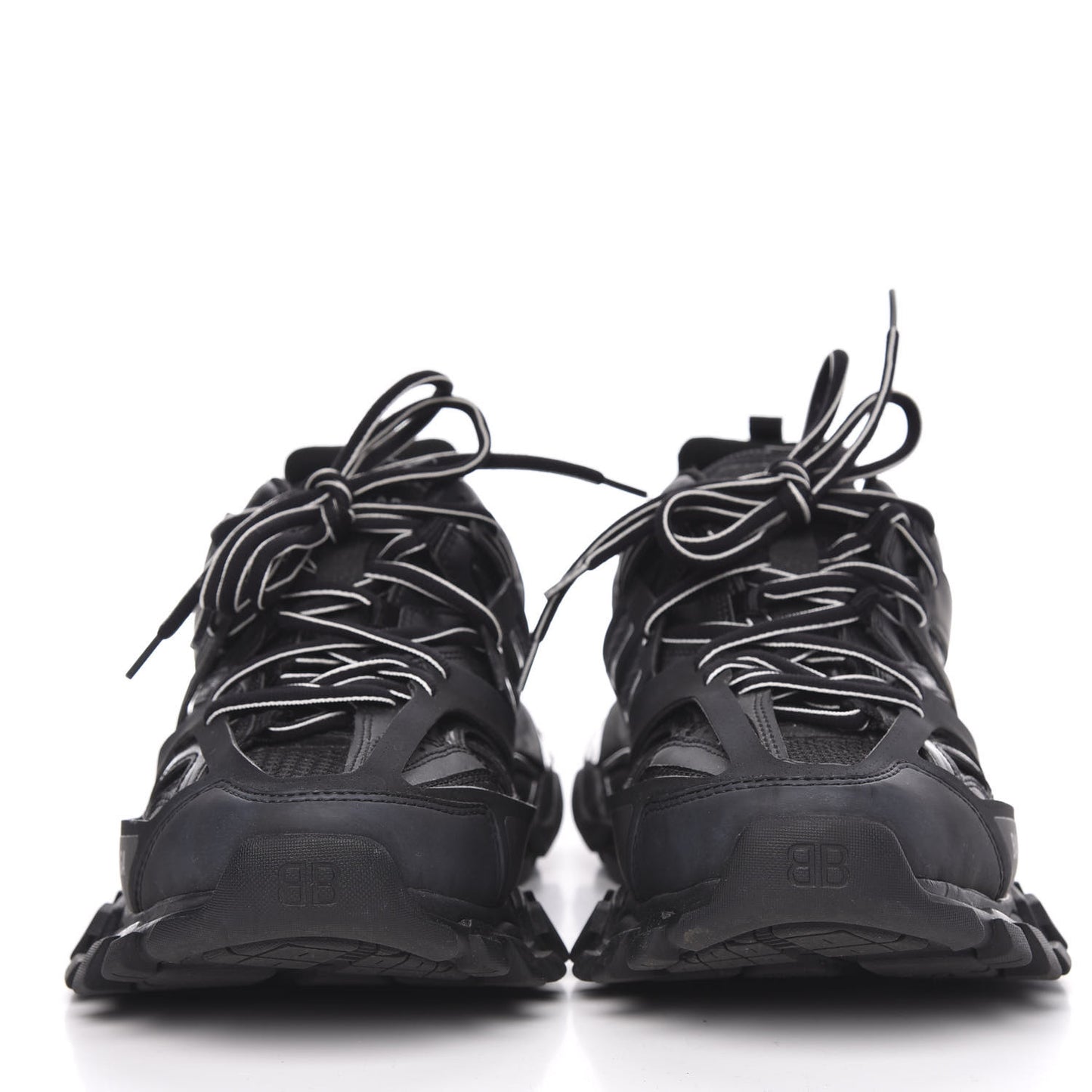 Mesh Nylon Track Sneakers 40 Black