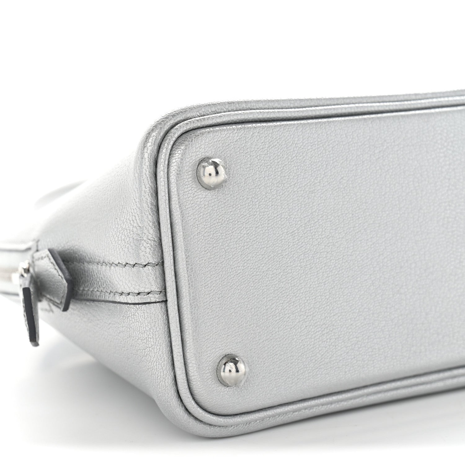 Hermes Metallic Chevre Chamkilight Mini 1923 Bolide Argent 9 of 11