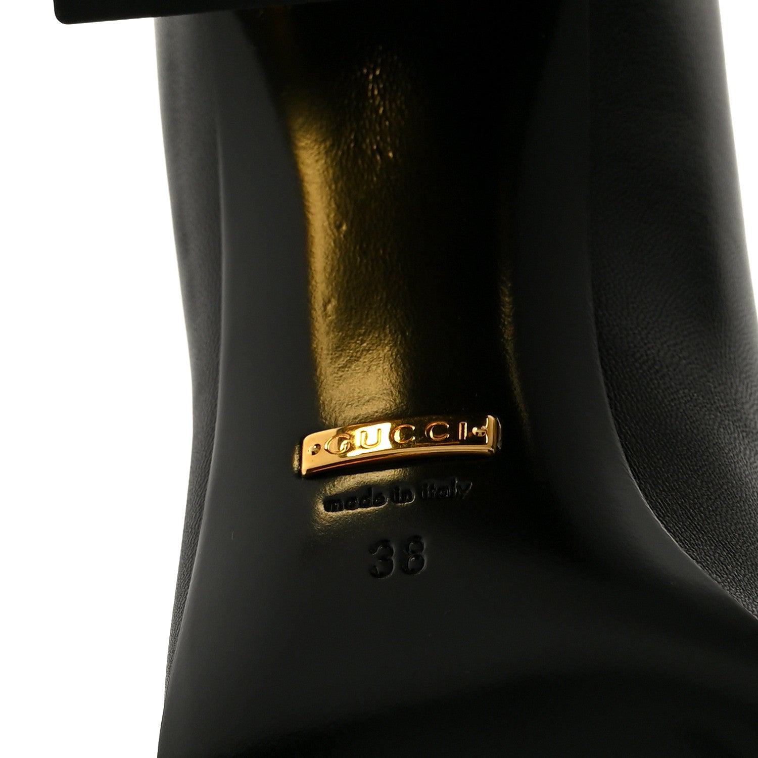 Gucci Malaga Kid Horsebit 75mm Pumps 38 Black 8 of 10