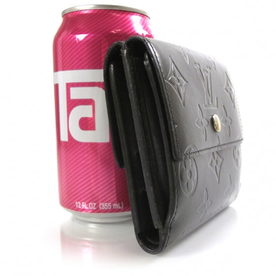 Mat Monogram Elise Wallet Black