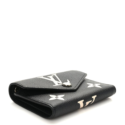 Louis Vuitton Empreinte Monogram Giant Victorine Wallet Black Beige 3 of 6
