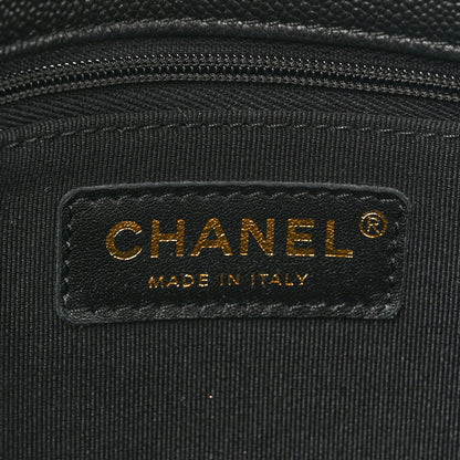 Chanel Caviar Quilted Supple Twins Hobo Bag Black 7 of 10