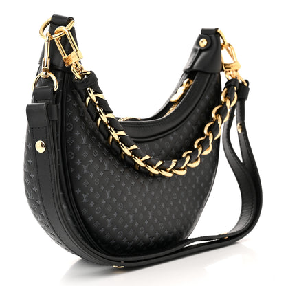 Louis Vuitton Calfskin Embossed Monogram Loop Black 3 of 9