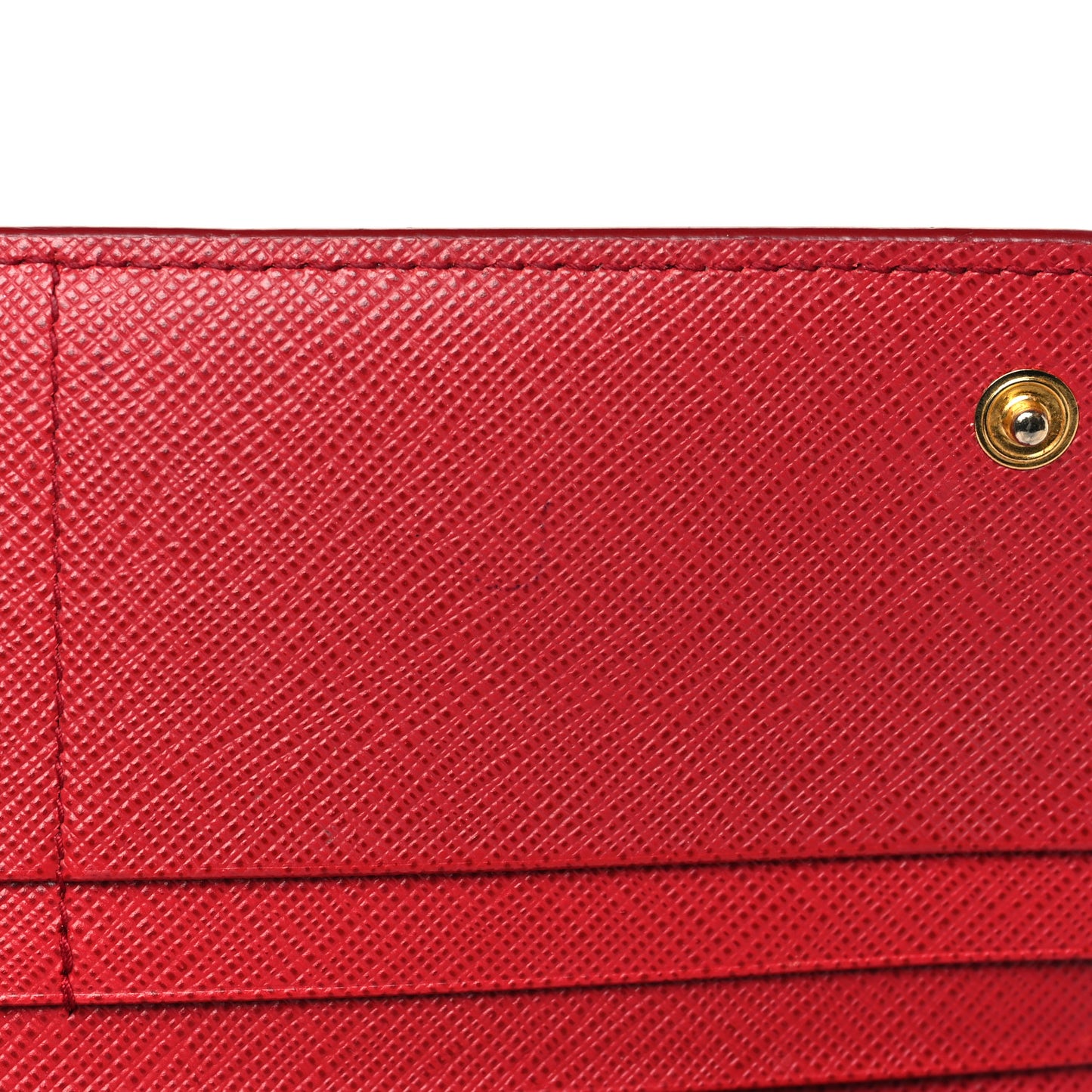 Saffiano Monochrome Continental Wallet Fuoco
