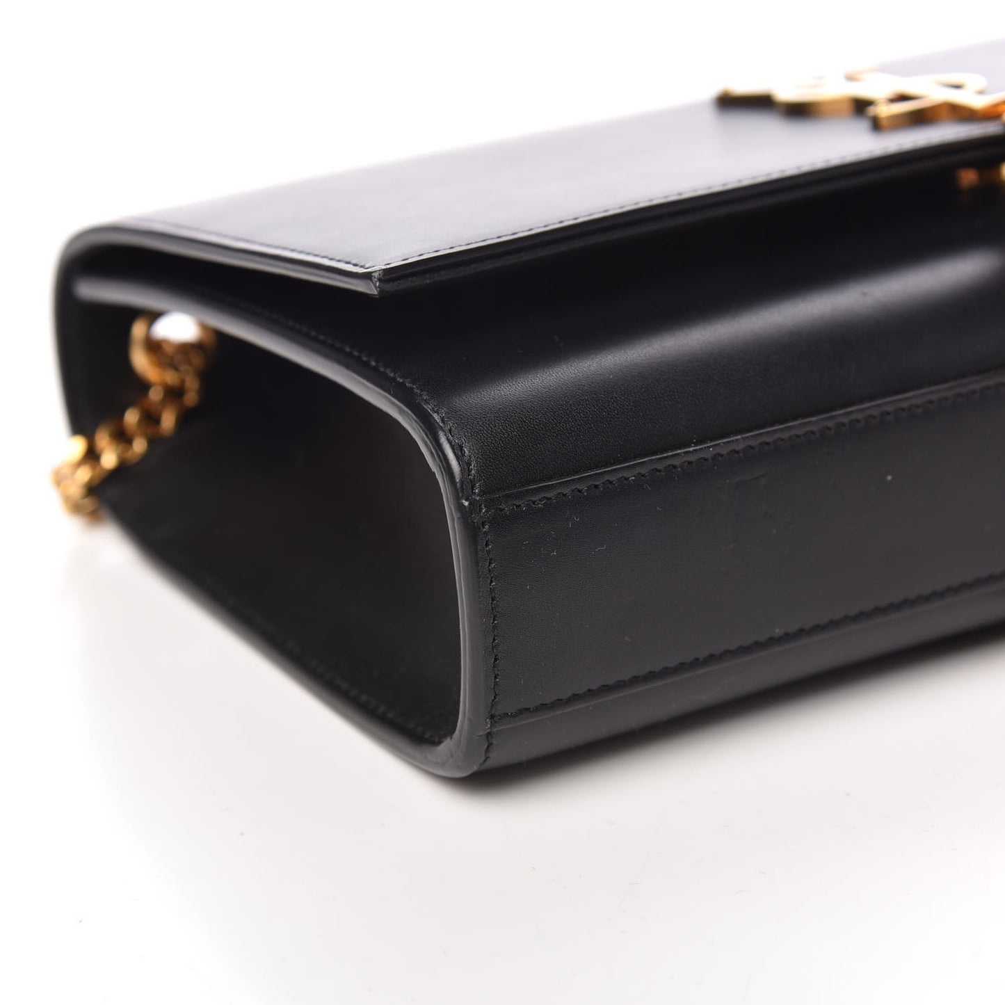 Smooth Calfskin Medium Classic Monogram Kate Tassel Satchel Black