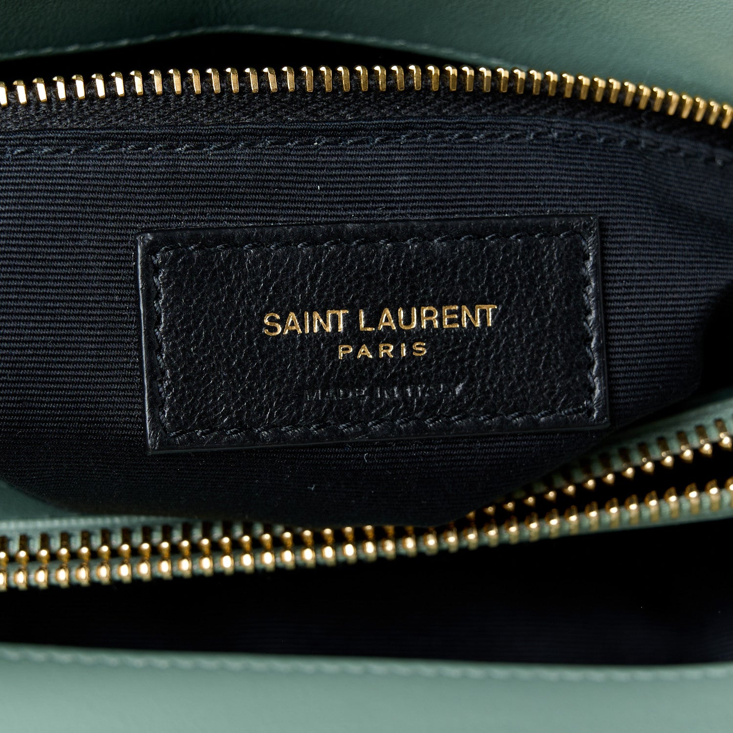 Saint Laurent Suede Y Quilted Monogram Medium Loulou Chain Satchel Vert Opaline 7 of 12