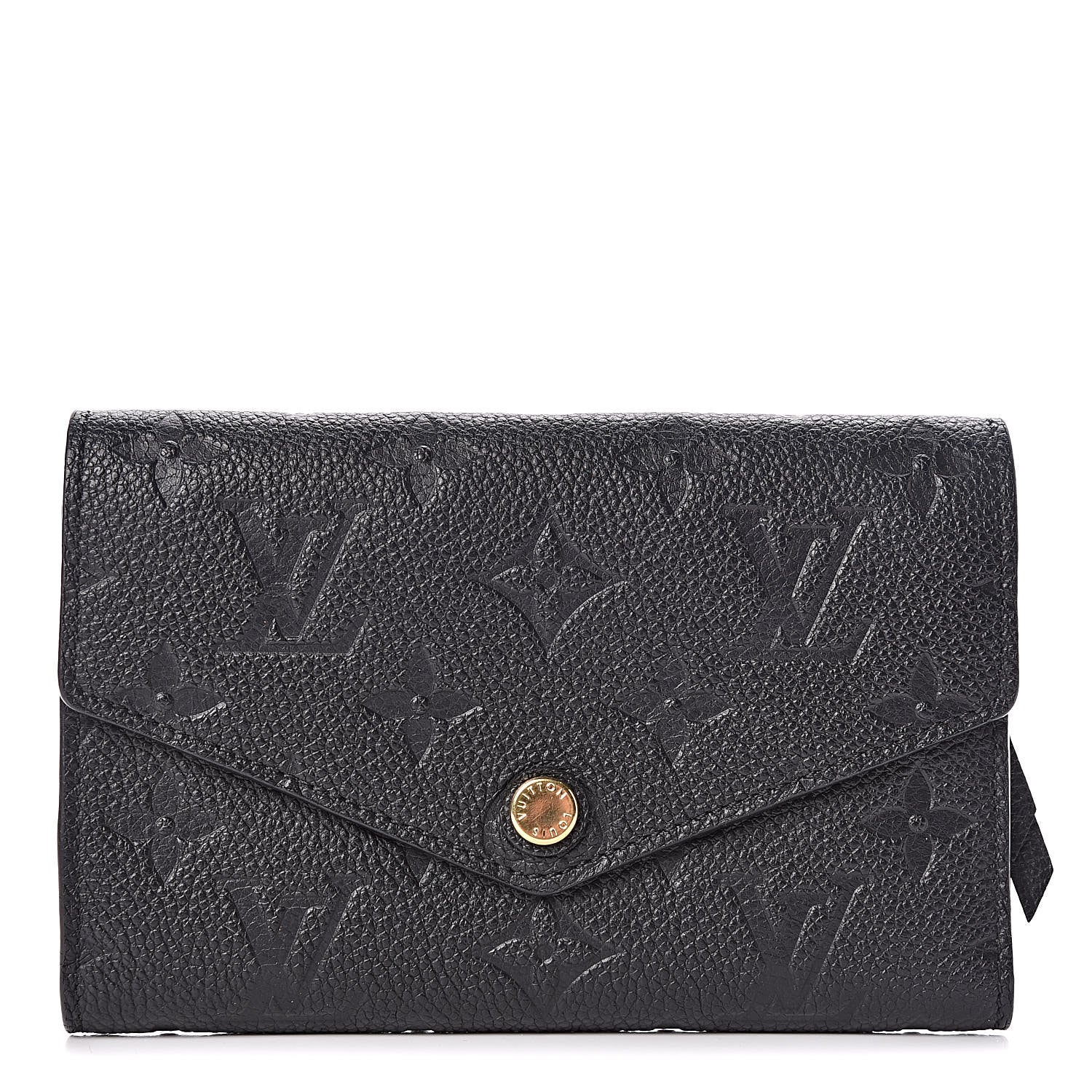 Louis Vuitton Empreinte Compact Curieuse Wallet Black 1 of 8