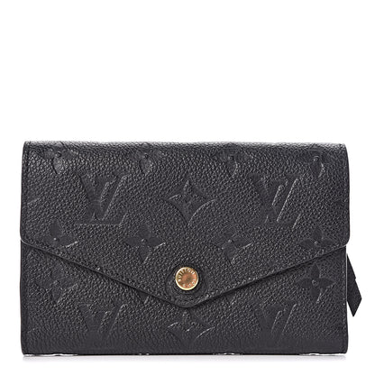 Louis Vuitton Empreinte Compact Curieuse Wallet Black 1 of 8
