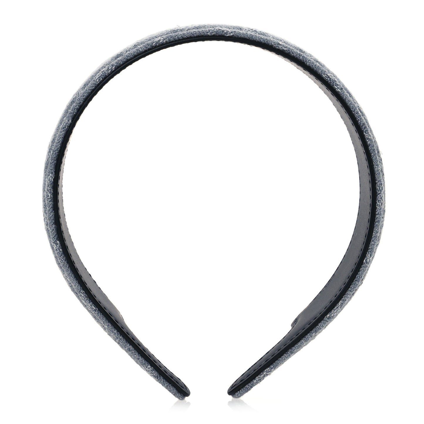 Monogram Denim Headband Washed Grey