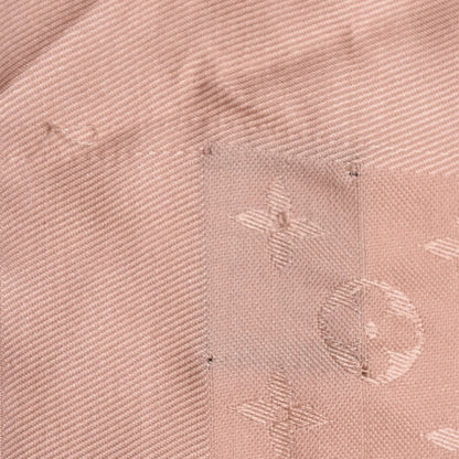 Louis Vuitton Silk Wool Monogram Shawl Natural 10 of 11