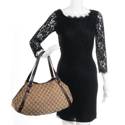 Gucci Monogram Medium Abbey Shoulder Bag Brown 2 of 8