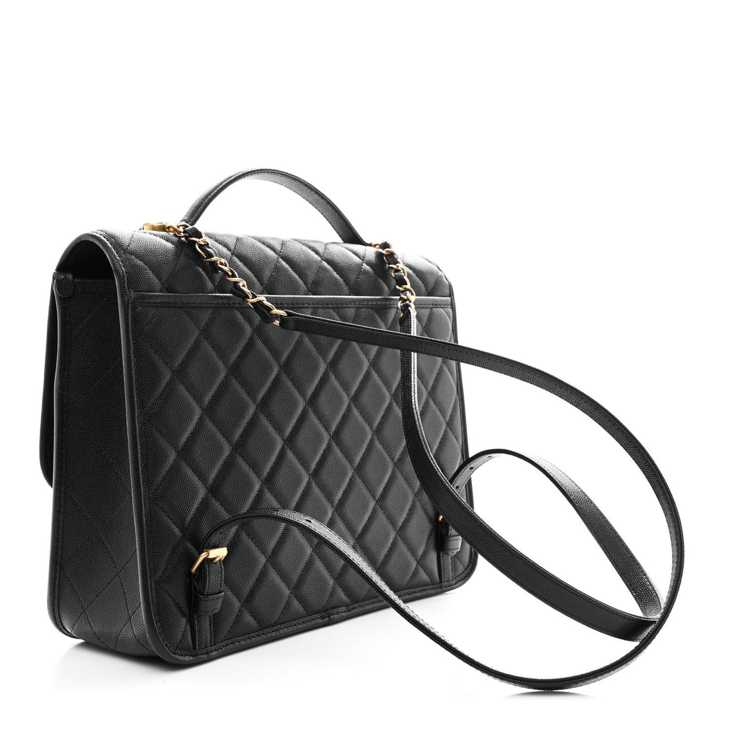 Chanel Caviar Quilted School Memory Backpack Black 3 of 10