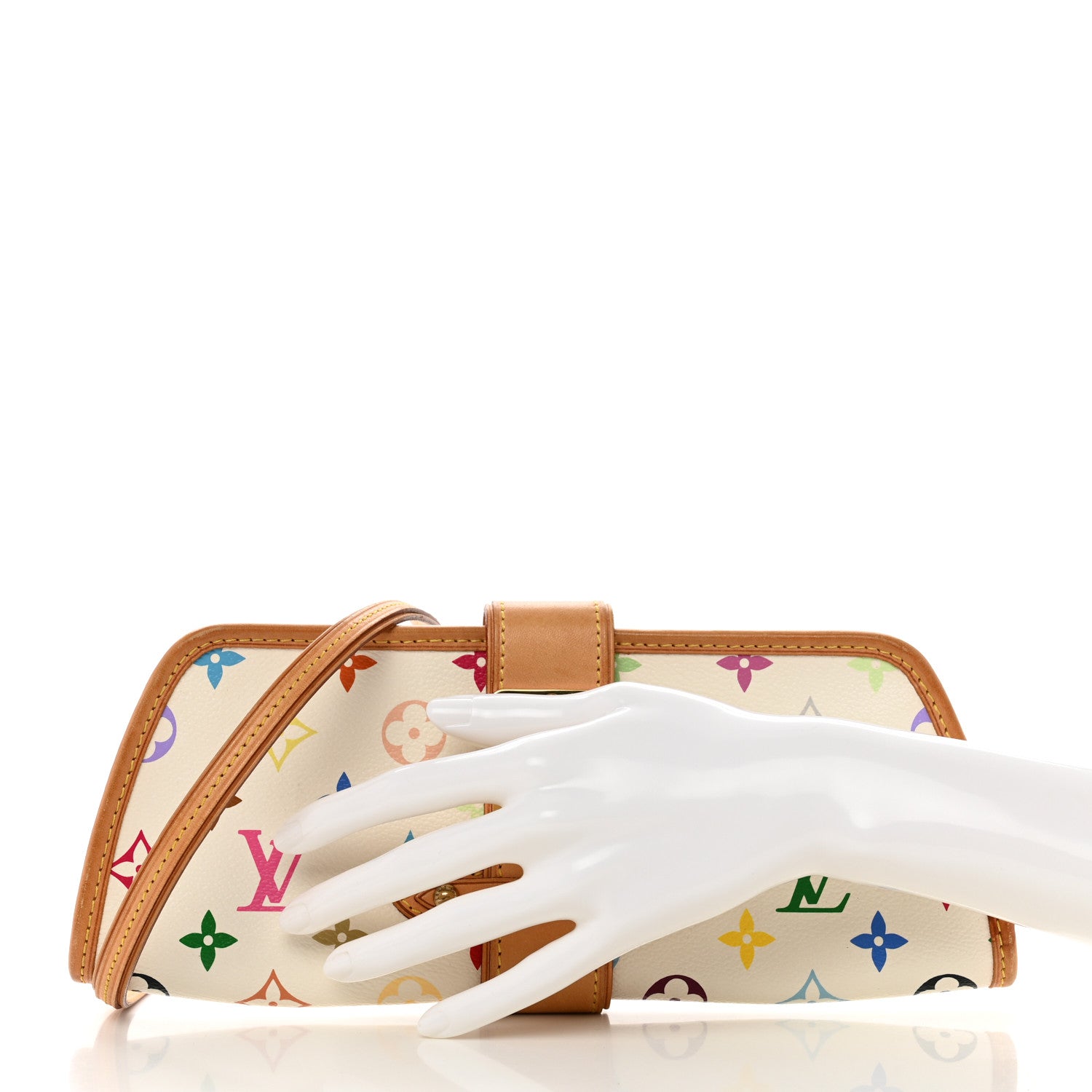 Louis Vuitton LOUIS VUITTON Monogram Multicolor Shirley White 2 of 8