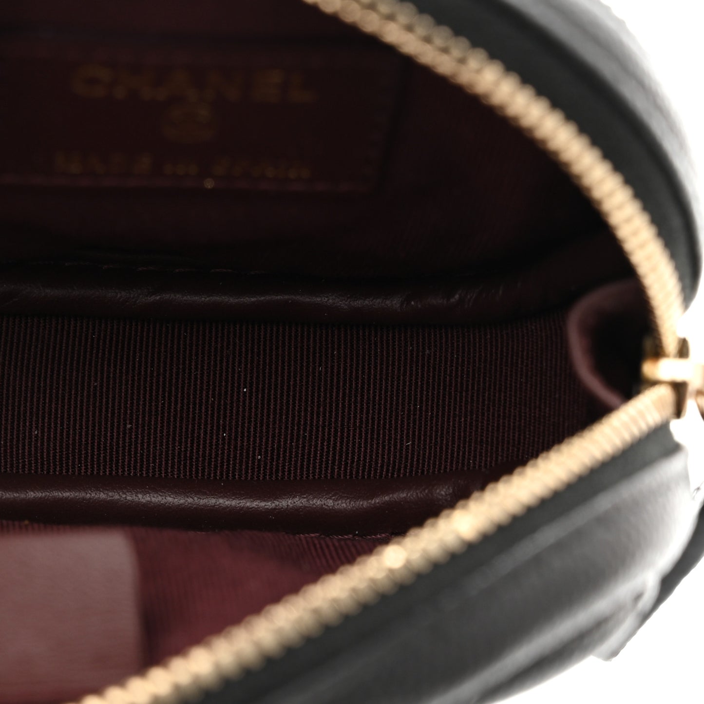 Caviar Quilted Zip Around Classic Coin Purse Black