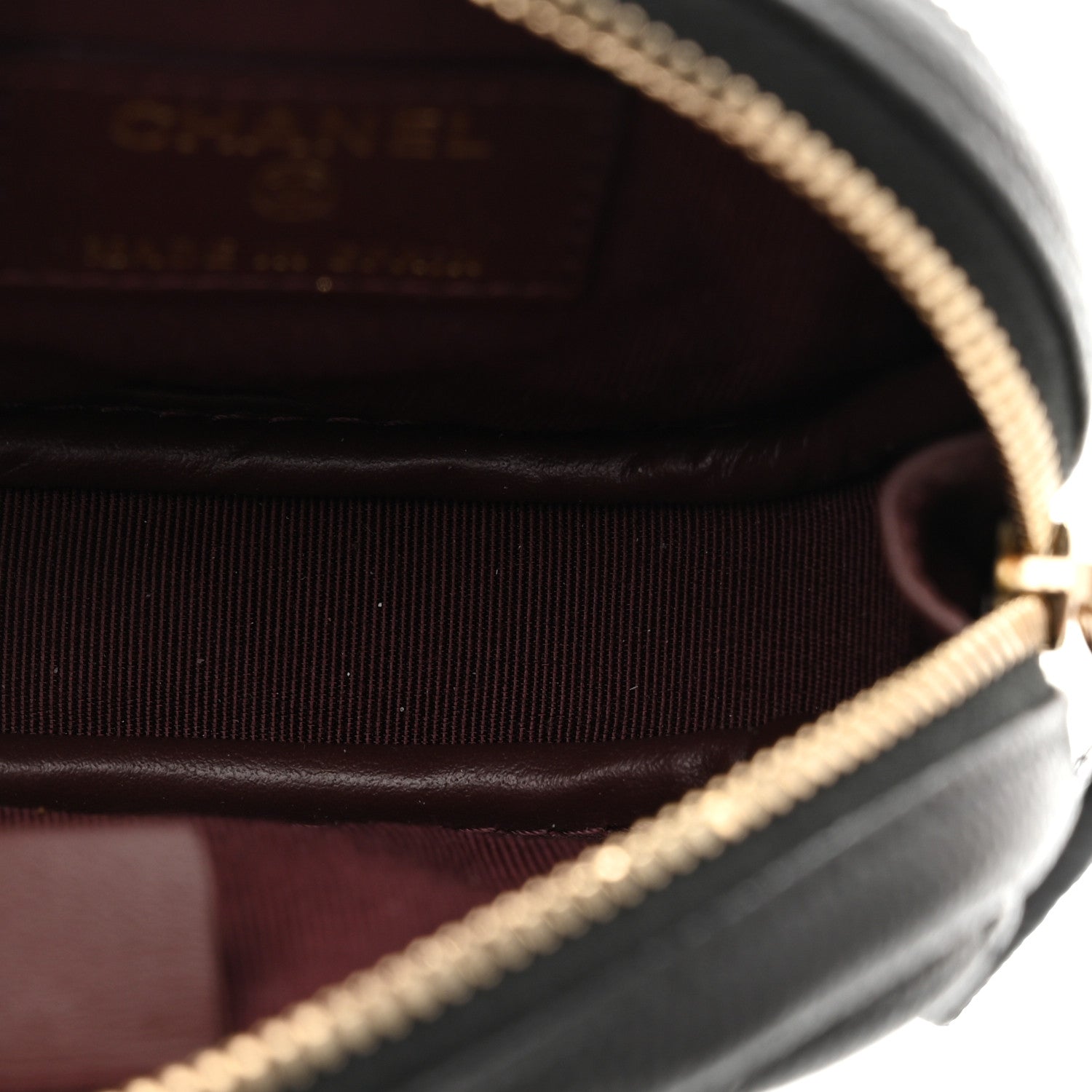 Chanel Caviar Quilted Zip Around Classic Coin Purse Black 5 of 8