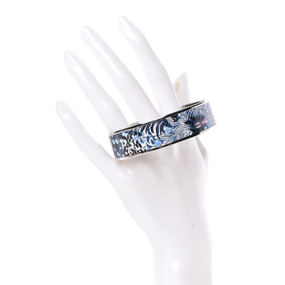 Hermes Enamel Printed Wide Dans Un Jardin Anglais Bracelet Arts And Crafts 70 2 of 6