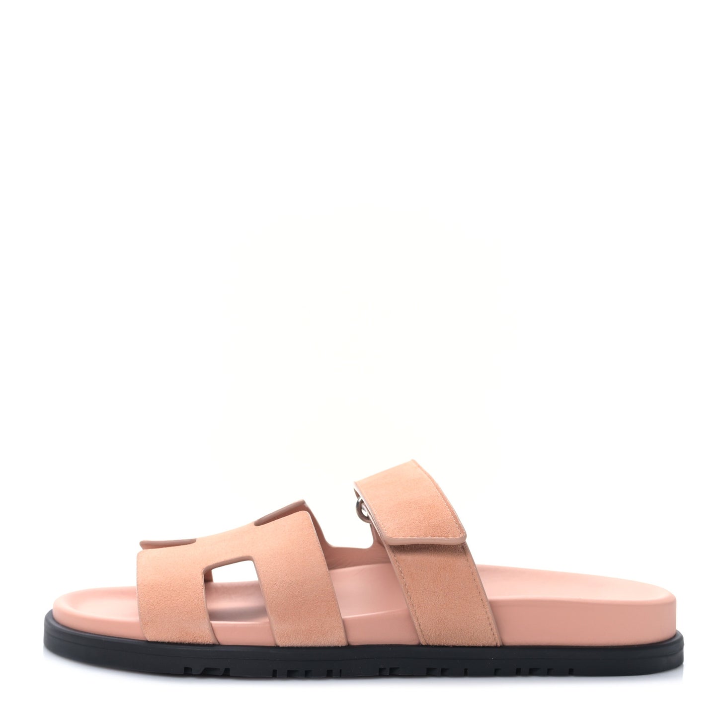 Suede Goatskin Womens Chypre Sandals 38 Nude