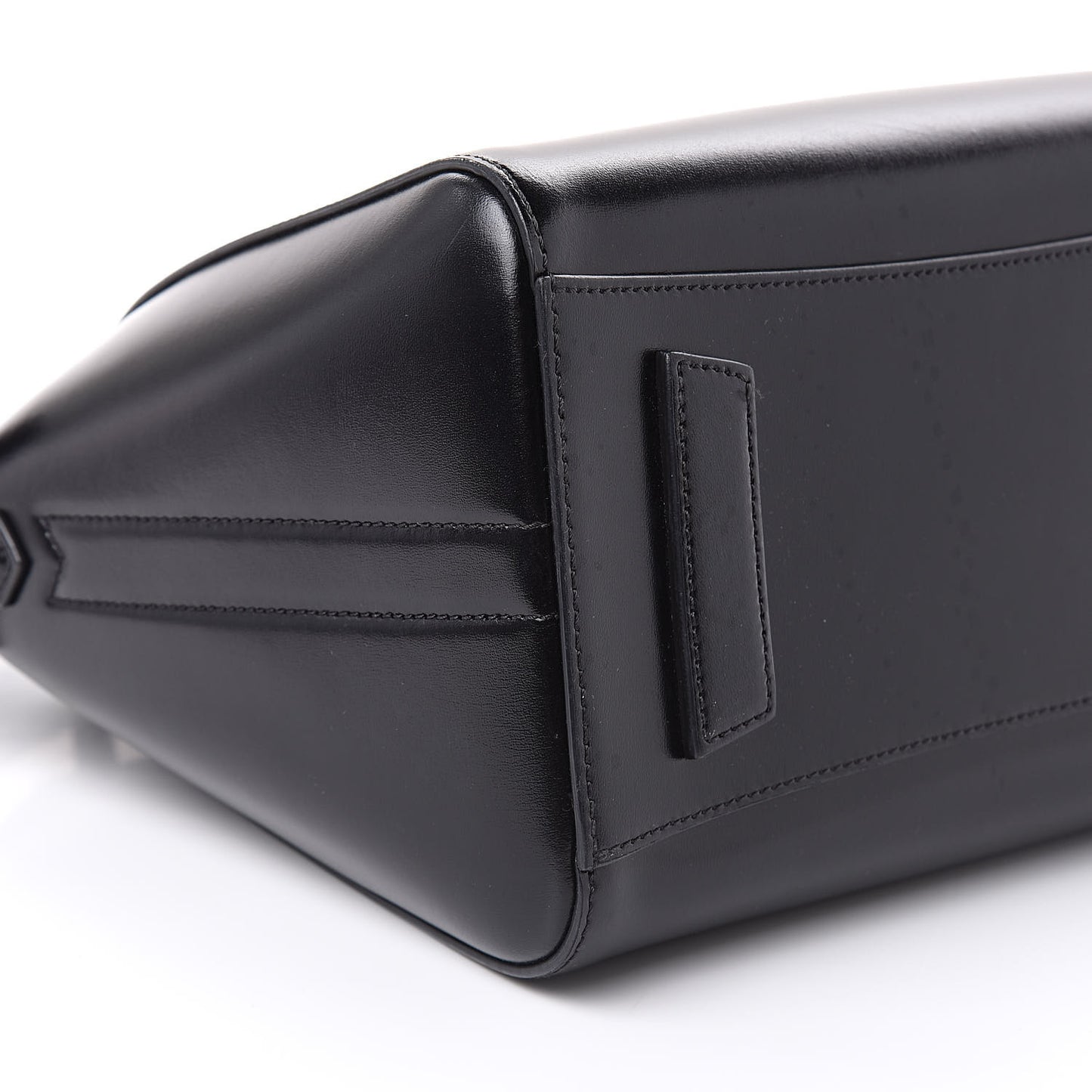 Shiny Lord Calfskin Small Antigona Black