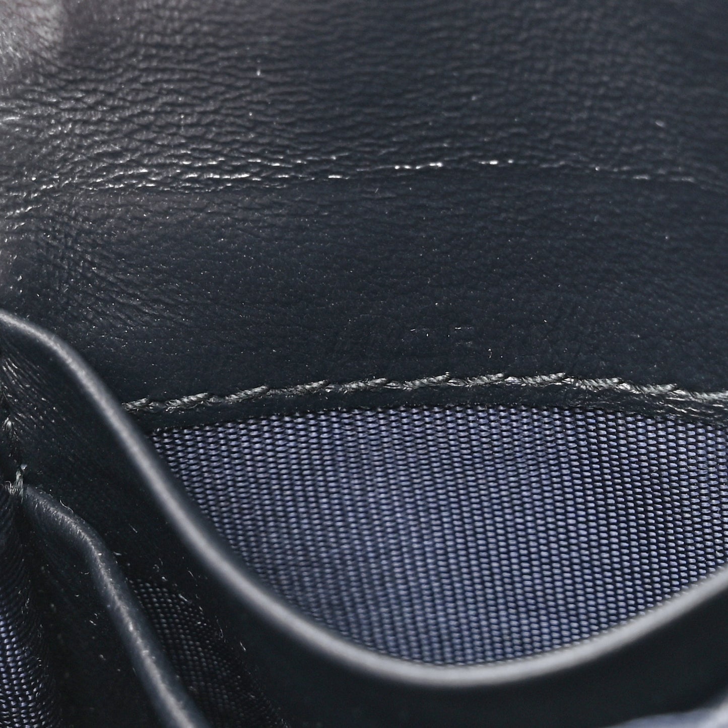 Oblique Saddle Card Holder Blue