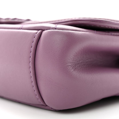 Chanel Lambskin Quilted Small CC Filigree Flap Purple 10 of 13