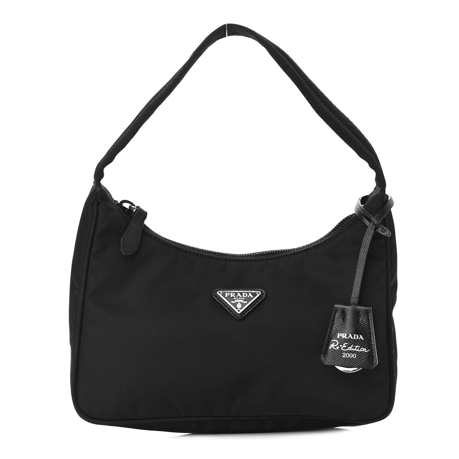 Prada Tessuto Nylon Mini Re-Edition 2000 Bag Black 1 of 8