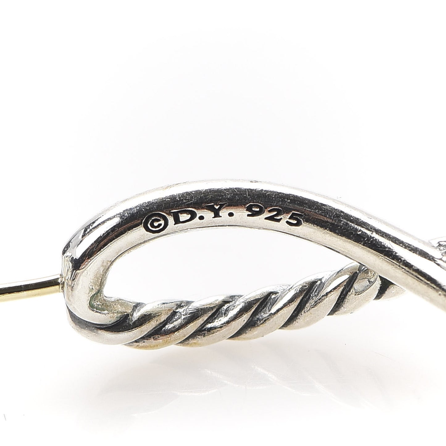 Sterling Silver Crossover Cable Hoop Earrings