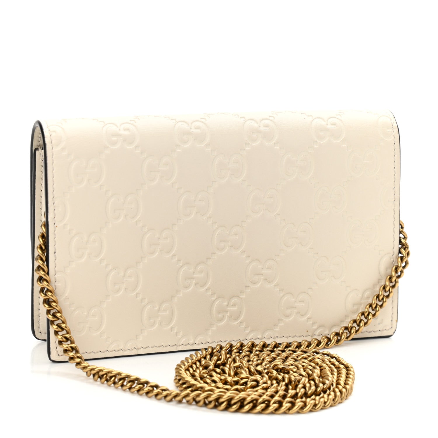 Gucci Guccissima Mini Cherry Chain Bag White 3 of 10