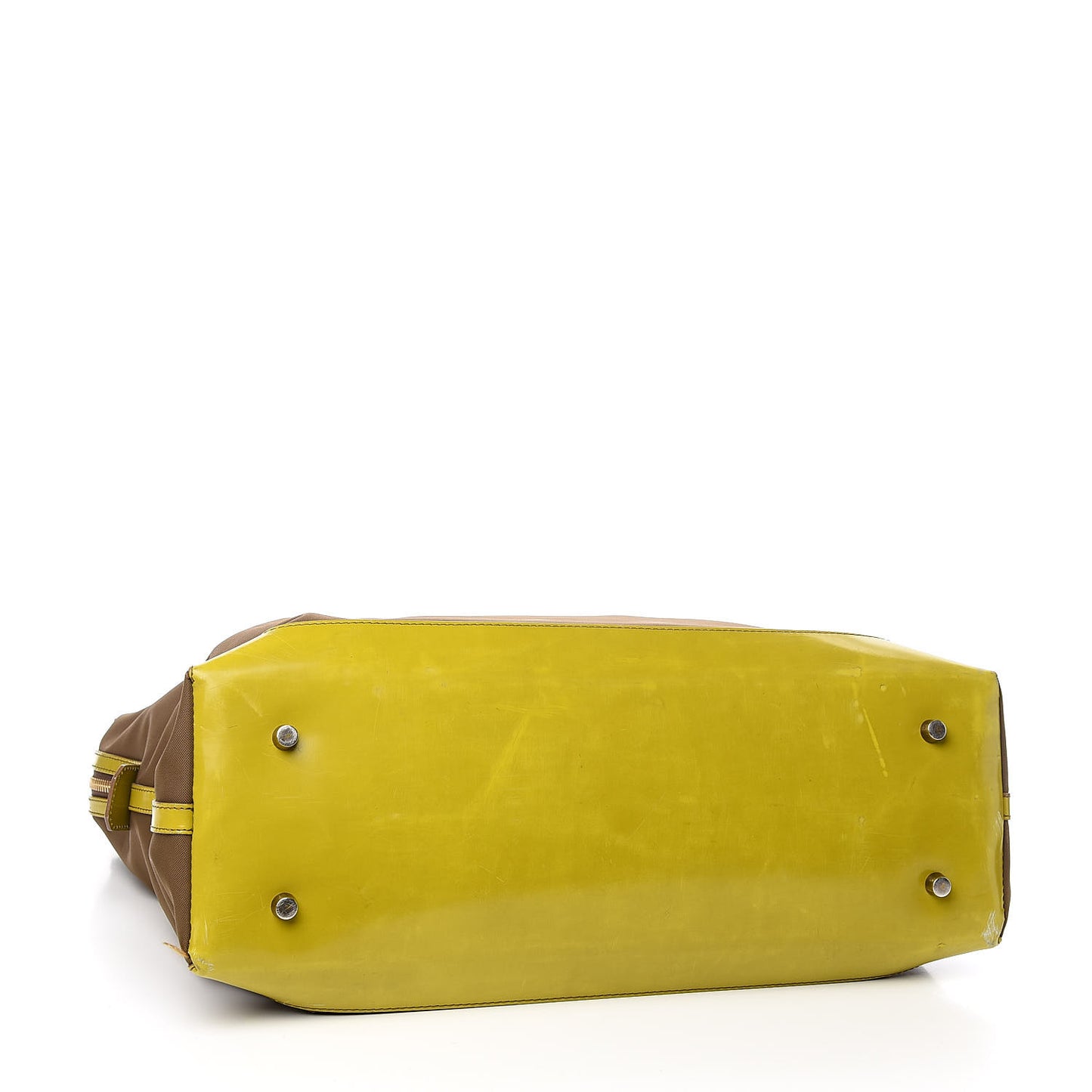 Nylon Patent Tote Green