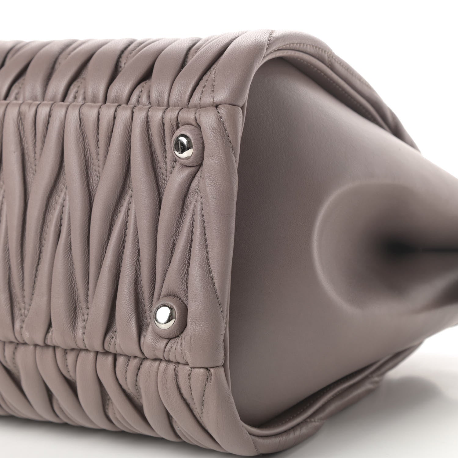 Miu Miu Nappa Matelasse Top Handle Bag Pomice 11 of 11