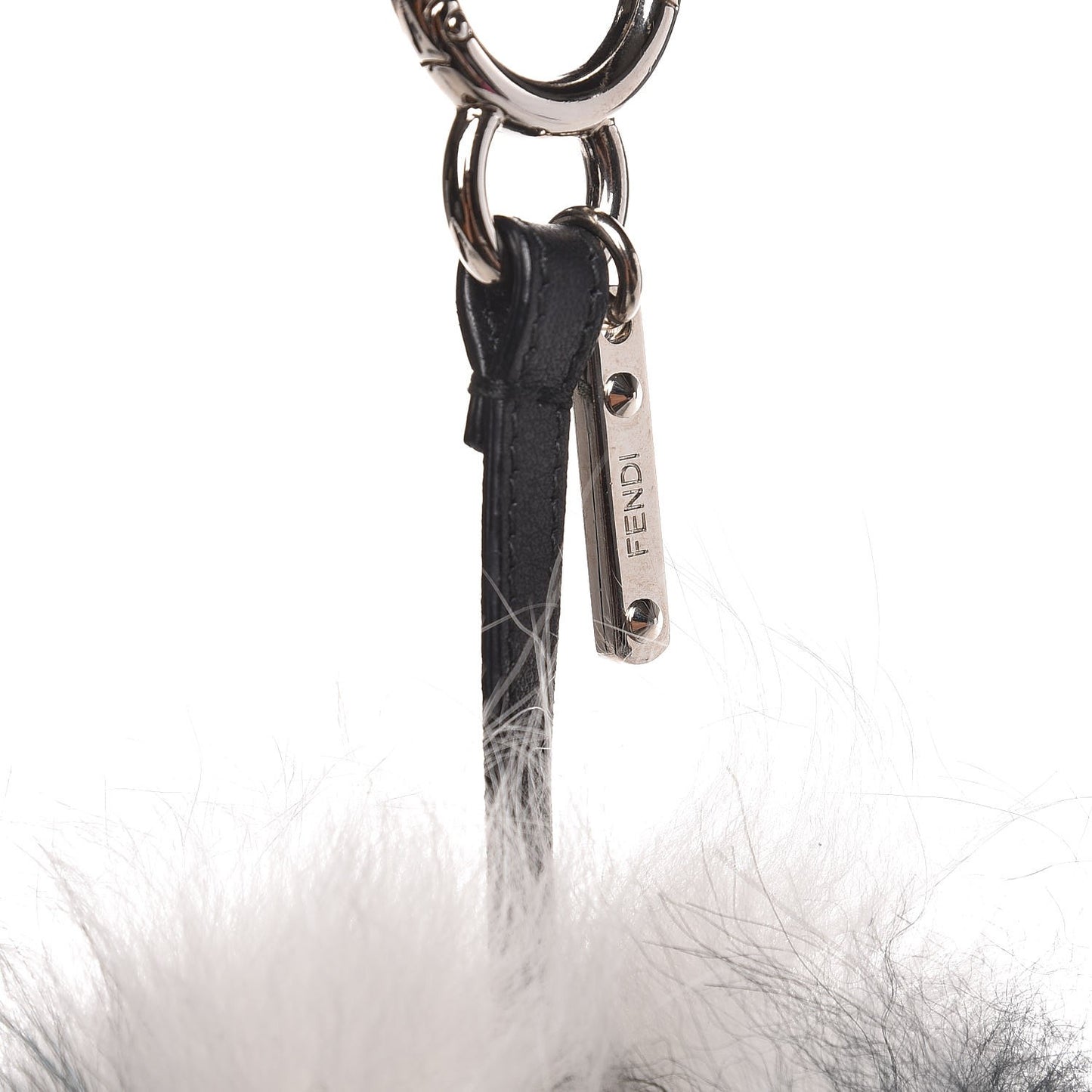 Fox Mink Fur Swarovski Strangee Monster Bag Charm Multicolor