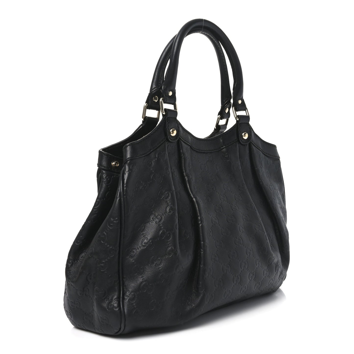 Guccissima Medium Sukey Tote Black