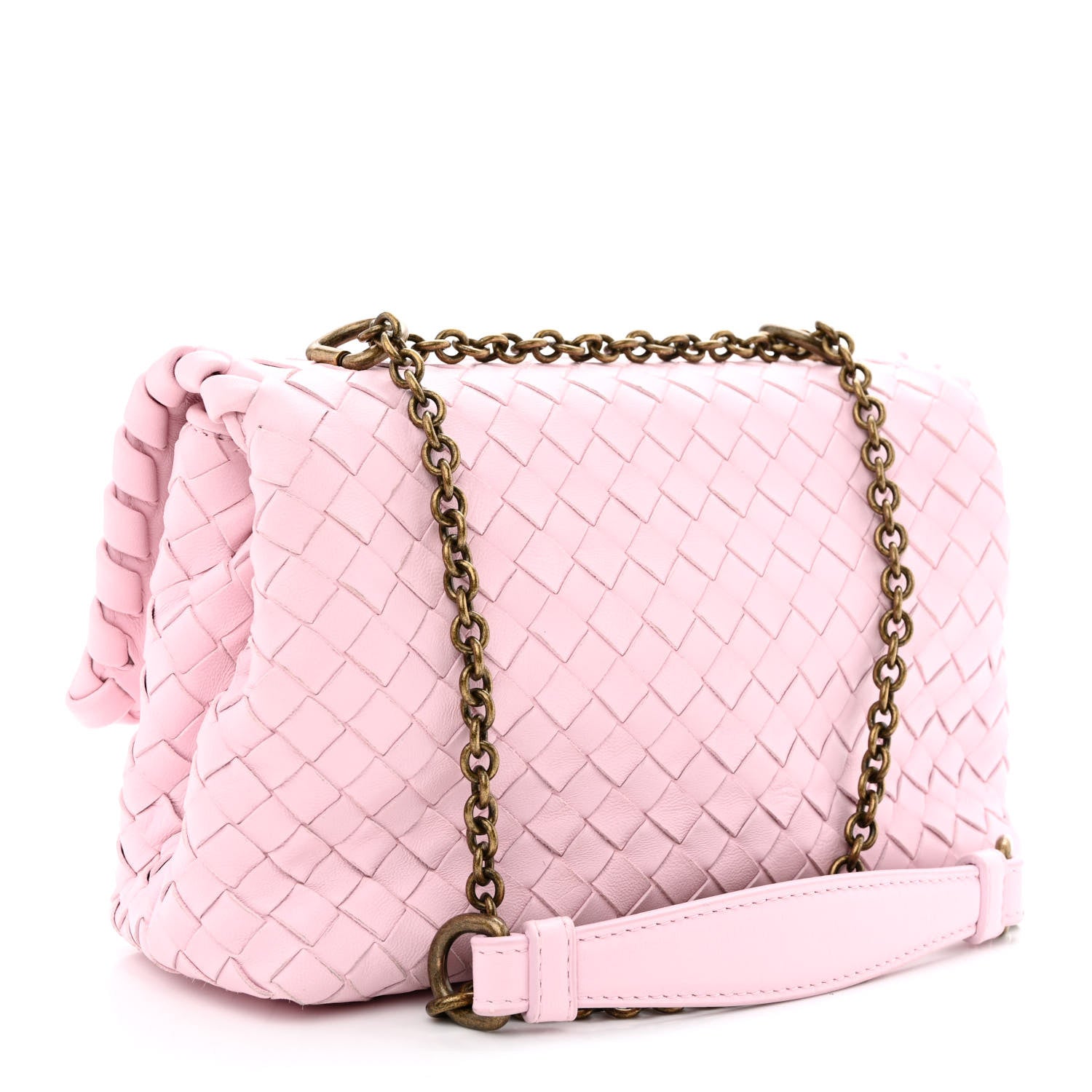 Bottega Veneta Nappa Intrecciato Baby Olimpia Shoulder Bag Dragee 4 of 11