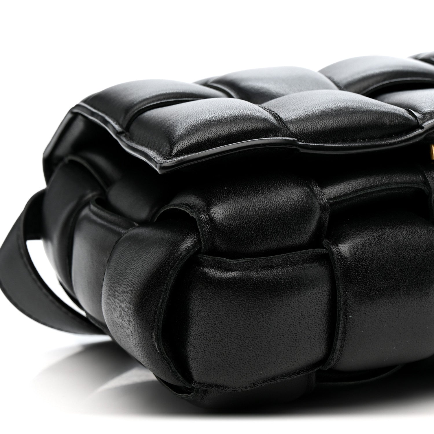 Bottega Veneta Nappa Maxi Intreccio Padded Cassette Crossbody Bag Black 8 of 11