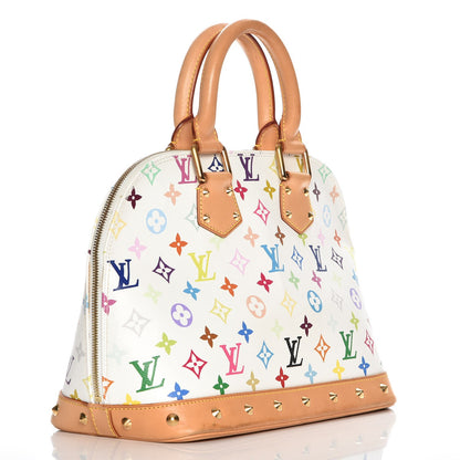 Louis Vuitton Monogram Multicolor Alma White 3 of 10