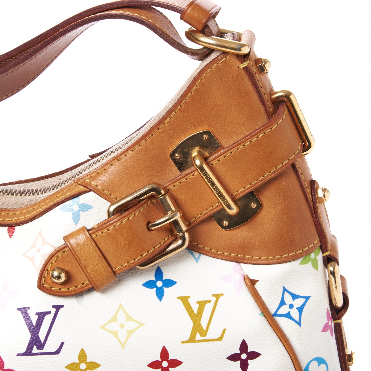 Louis Vuitton Monogram Multicolor Greta White 6 of 8