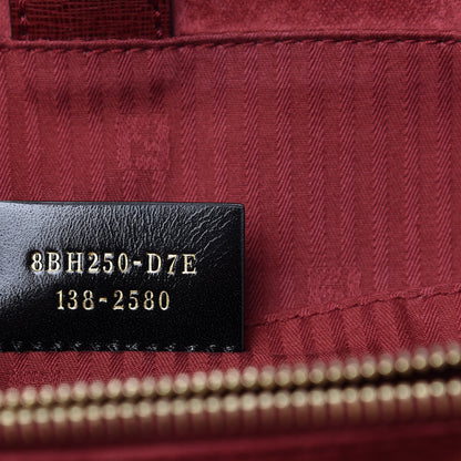 Fendi Vitello Elite Regular 2Jours Tote Rosso Scuro Ciliegia 9 of 10