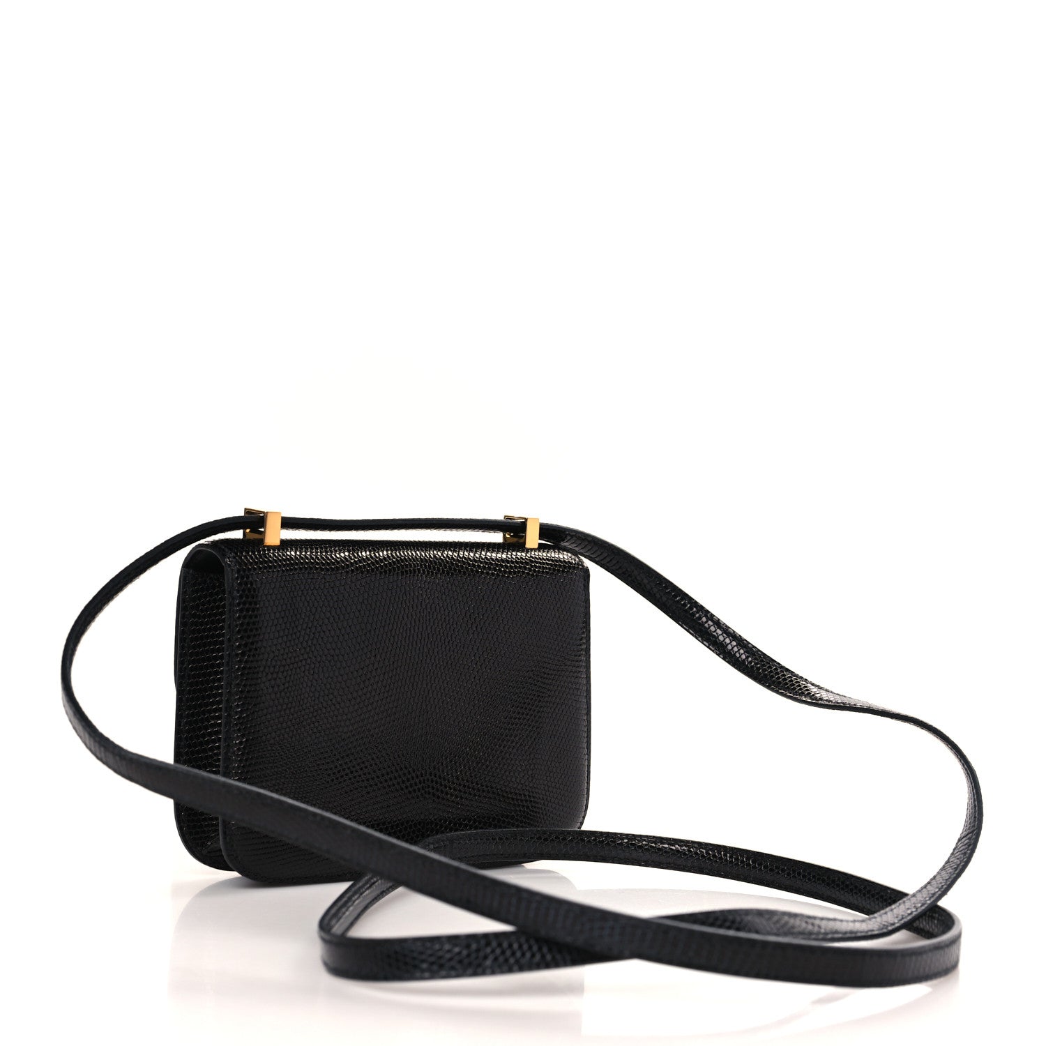 Hermes Lizard Niloticus Micro Constance 14 Black 3 of 10