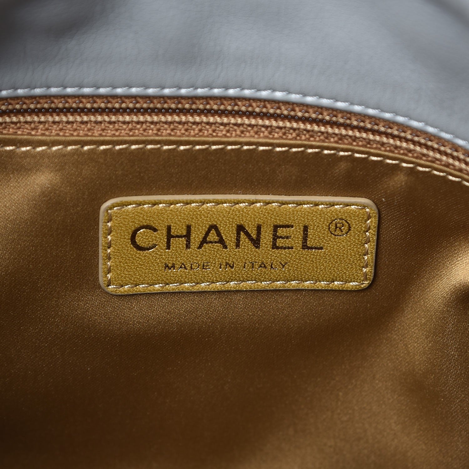 Chanel Lambskin Quilted Mademoiselle East West Flap Light Grey 6 of 7