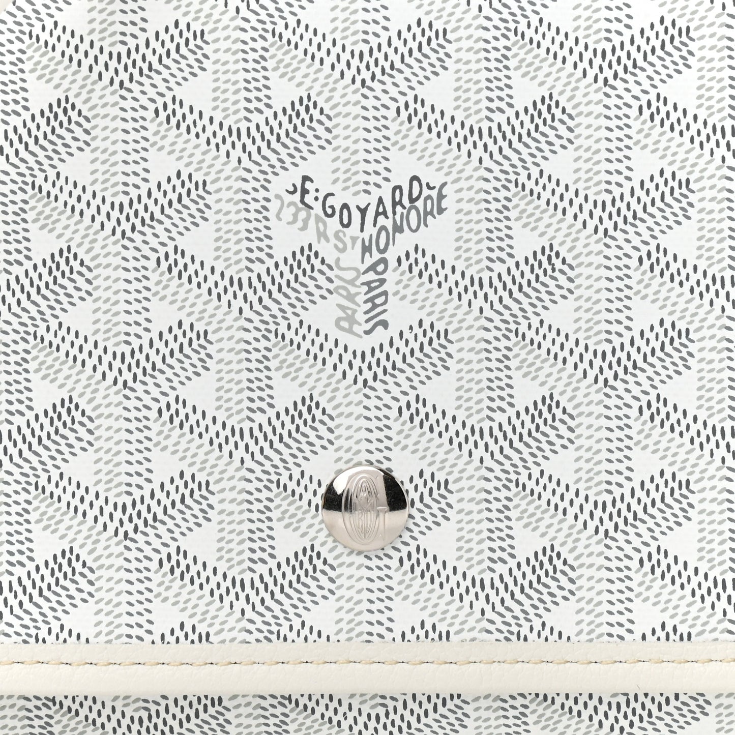 Goyardine Plumet Wallet Clutch White