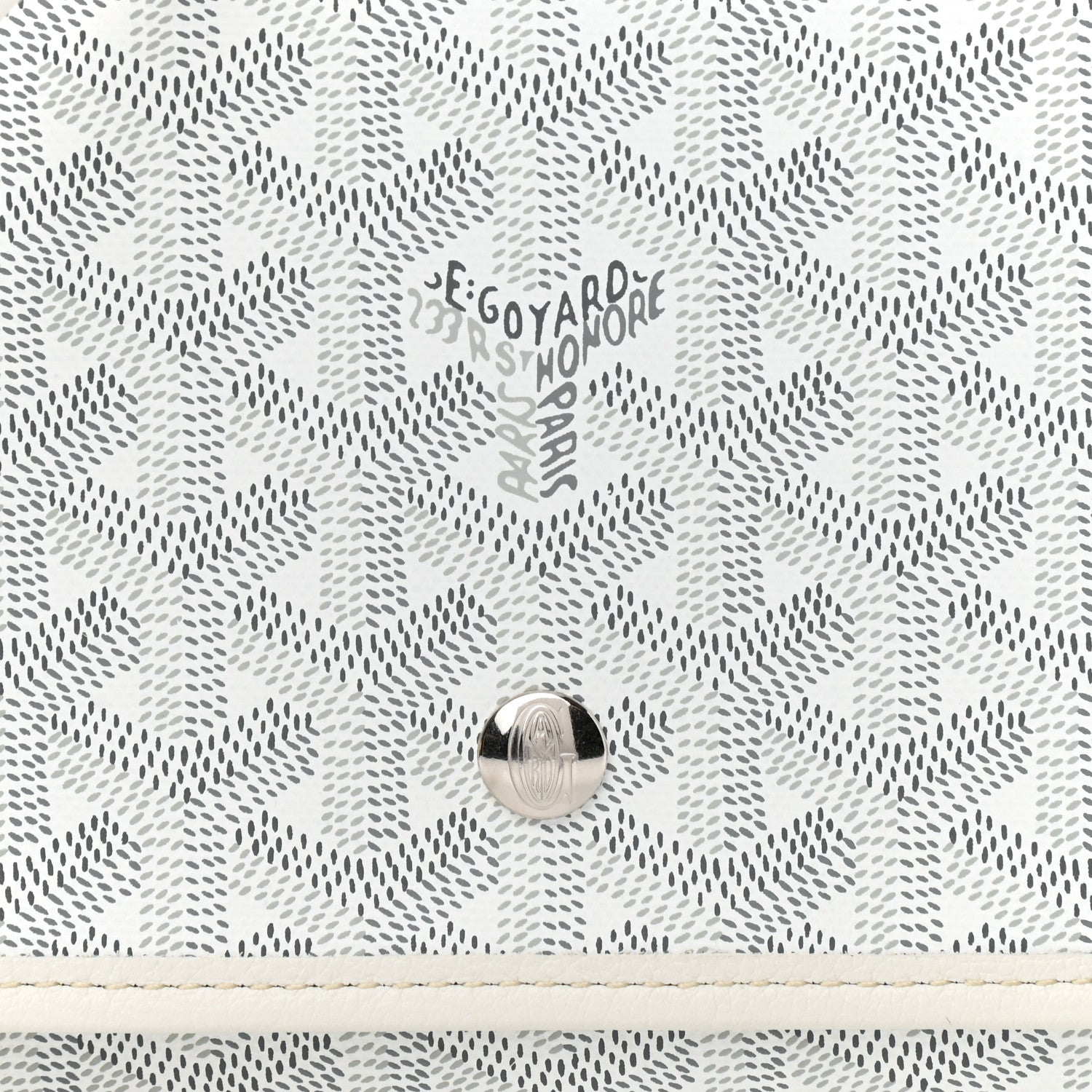 Goyard Goyardine Plumet Wallet Clutch White 9 of 11