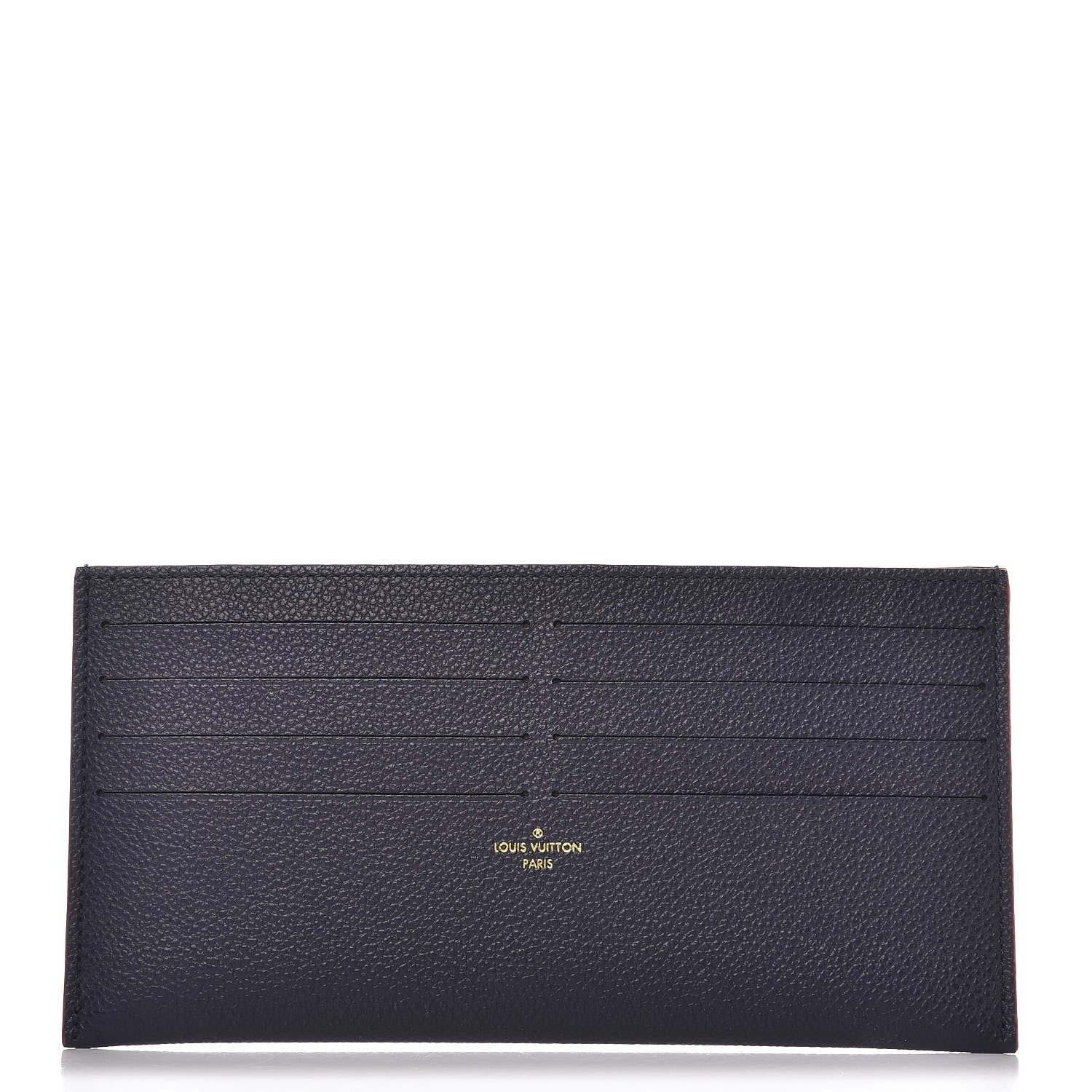 Louis Vuitton Calfskin Felicie Chain Wallet Card Holder Insert Marine Rouge 1 of 6