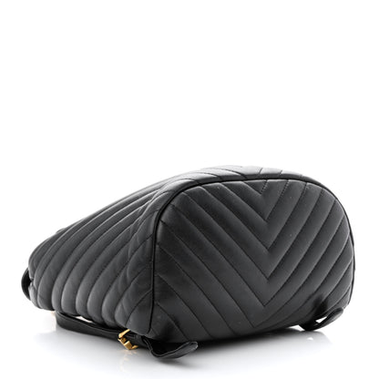 Chanel Calfskin Chevron Quilted Small Urban Spirit Backpack Black 4 of 12