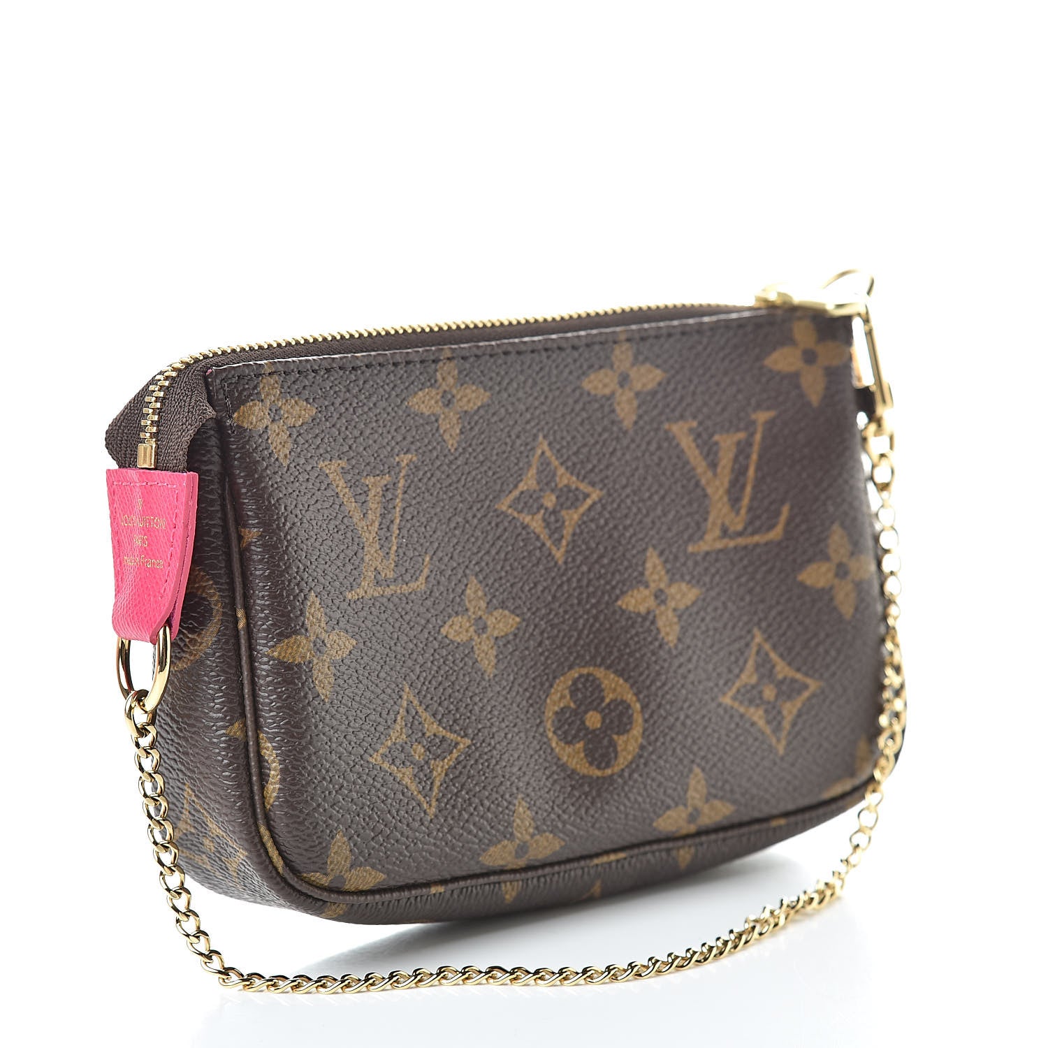 Louis Vuitton Monogram 2019 Christmas Animation Mini Courchevel Pochette Accessories Fuchsia 3 of 8