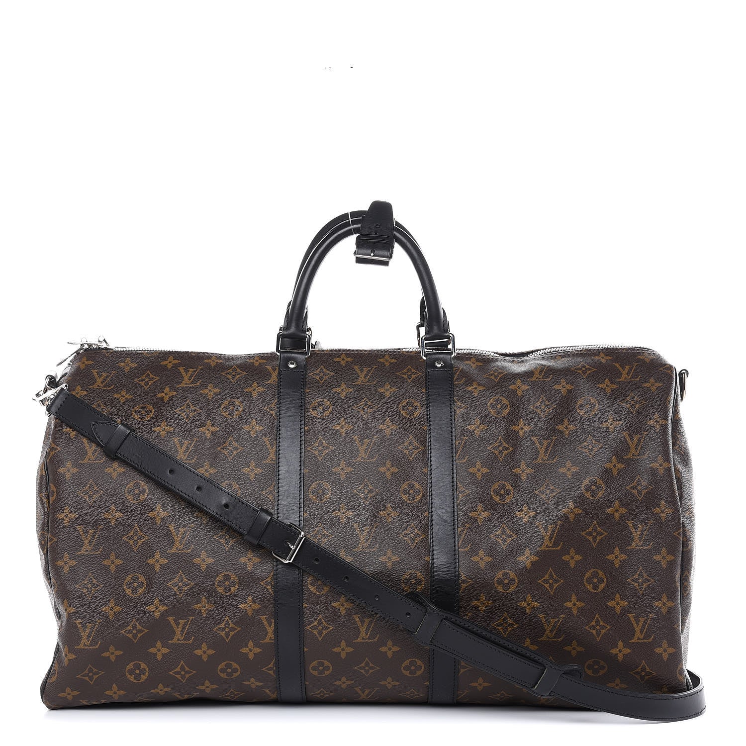 Louis Vuitton Monogram Macassar Keepall Bandouliere 55 1 of 13