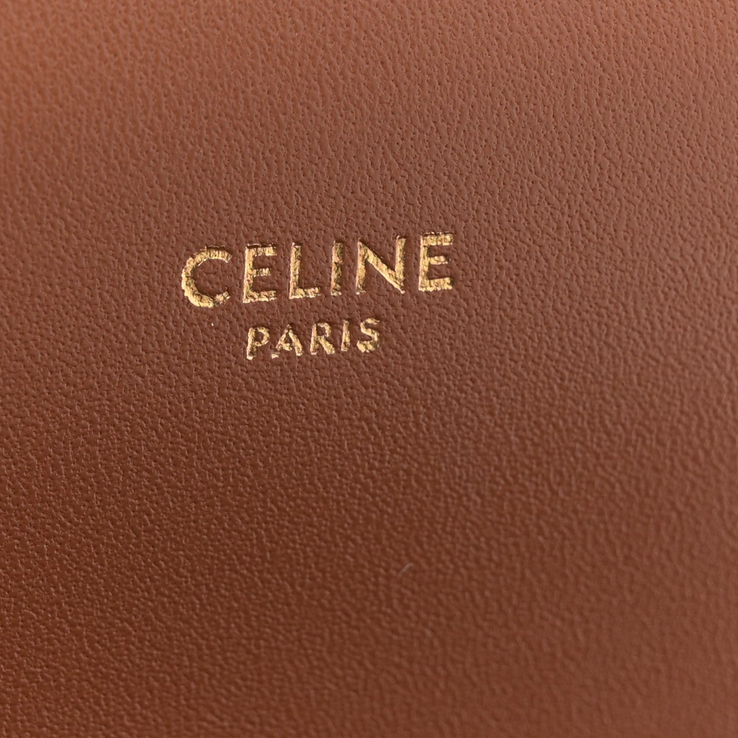 Celine Triomphe Canvas Calfskin Medium Triomphe Bag Tan 6 of 10