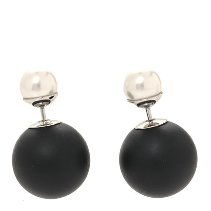 Christian Dior Mise En Dior Tribal Earrings Matte Black 1 of 5